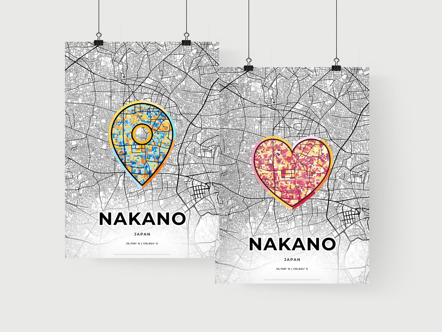 Nakano Japan art print for couples