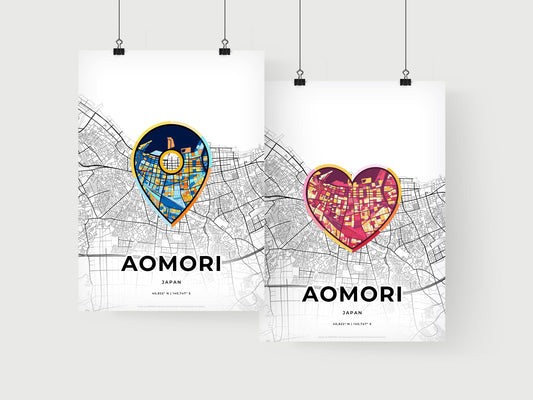 Aomori Japan art print for couples