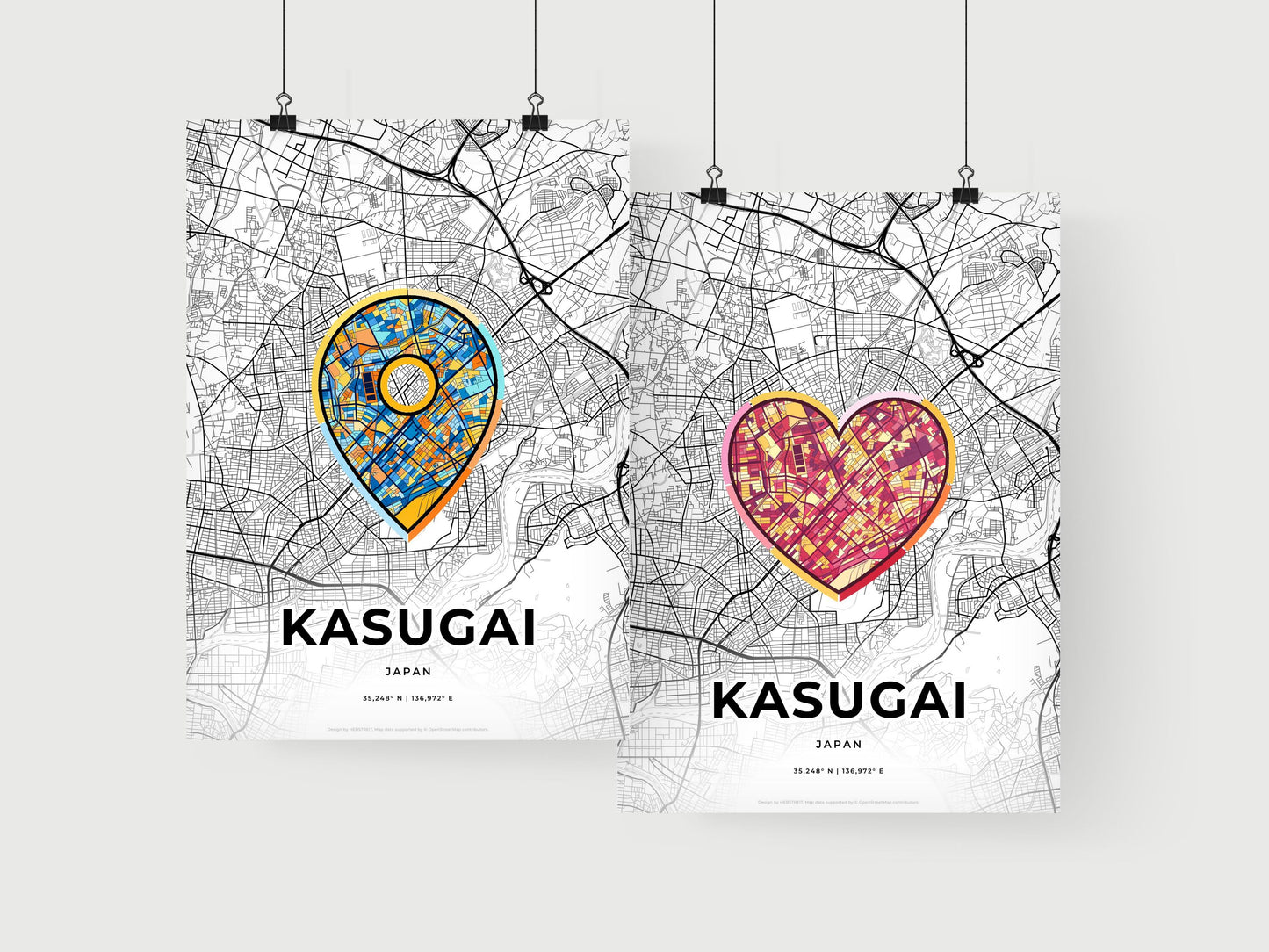 Kasugai Japan art print for couples