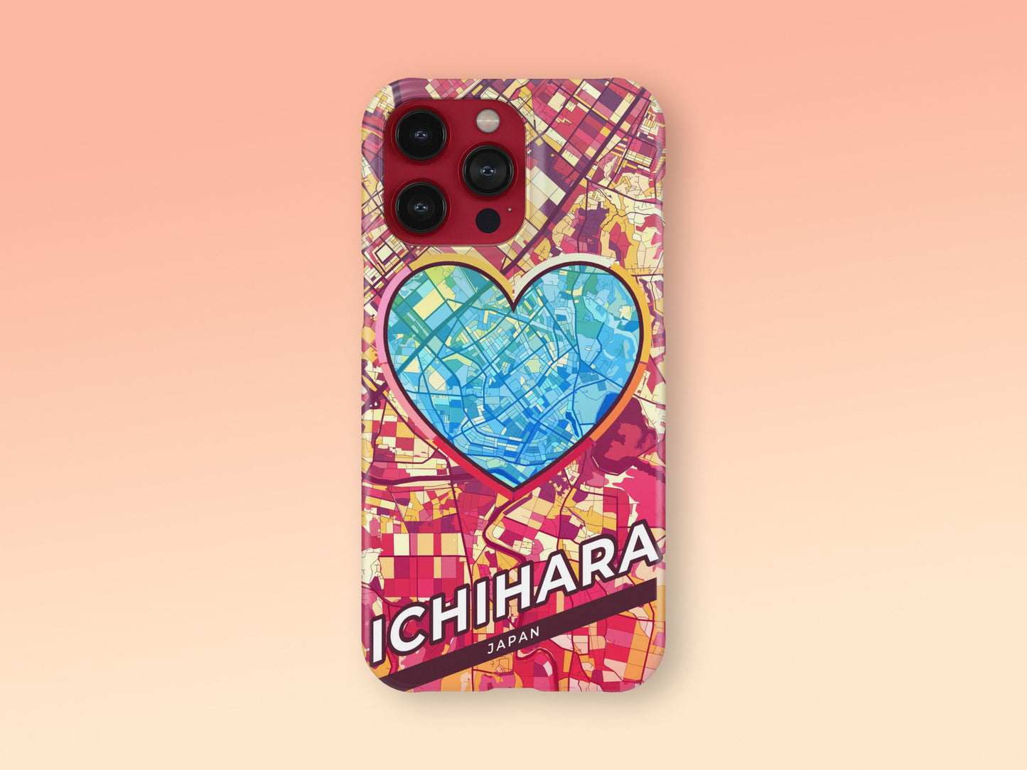 Ichihara Japan slim phone case with colorful icon. Birthday, wedding or housewarming gift. Couple match cases. 2