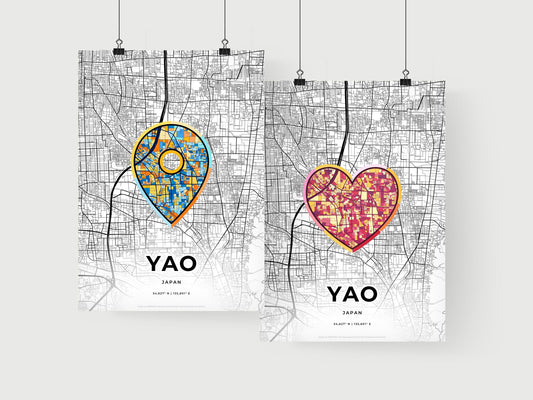 Yao Japan art print for couples