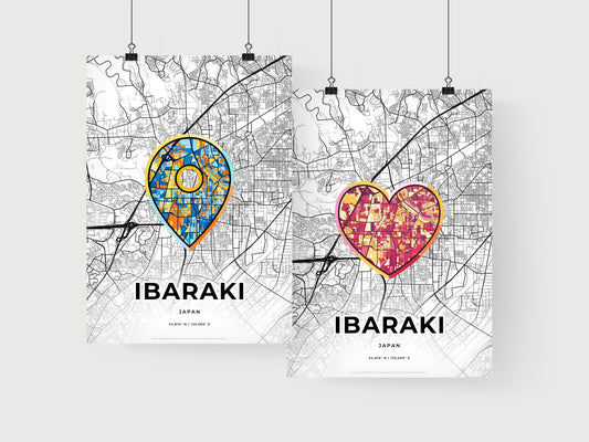 Ibaraki Japan art print for couples
