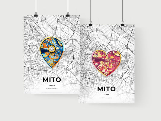 Mito Japan art print for couples