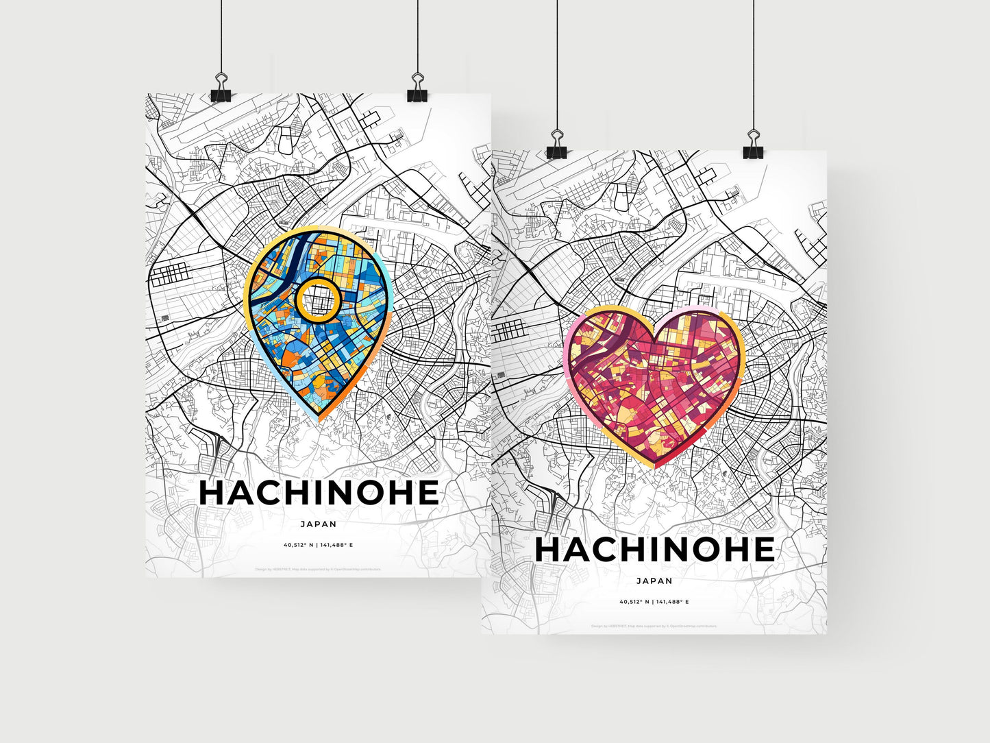 Hachinohe Japan art print for couples