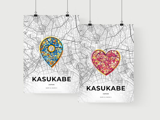 Kasukabe Japan art print for couples