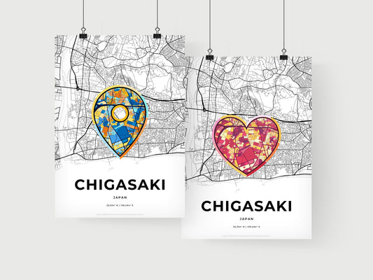 Chigasaki Japan art print for couples