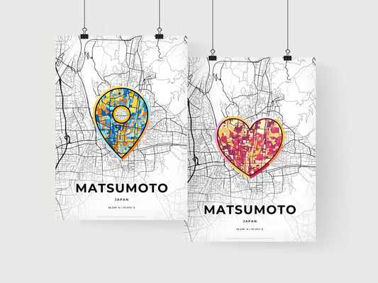 Matsumoto Japan art print for couples