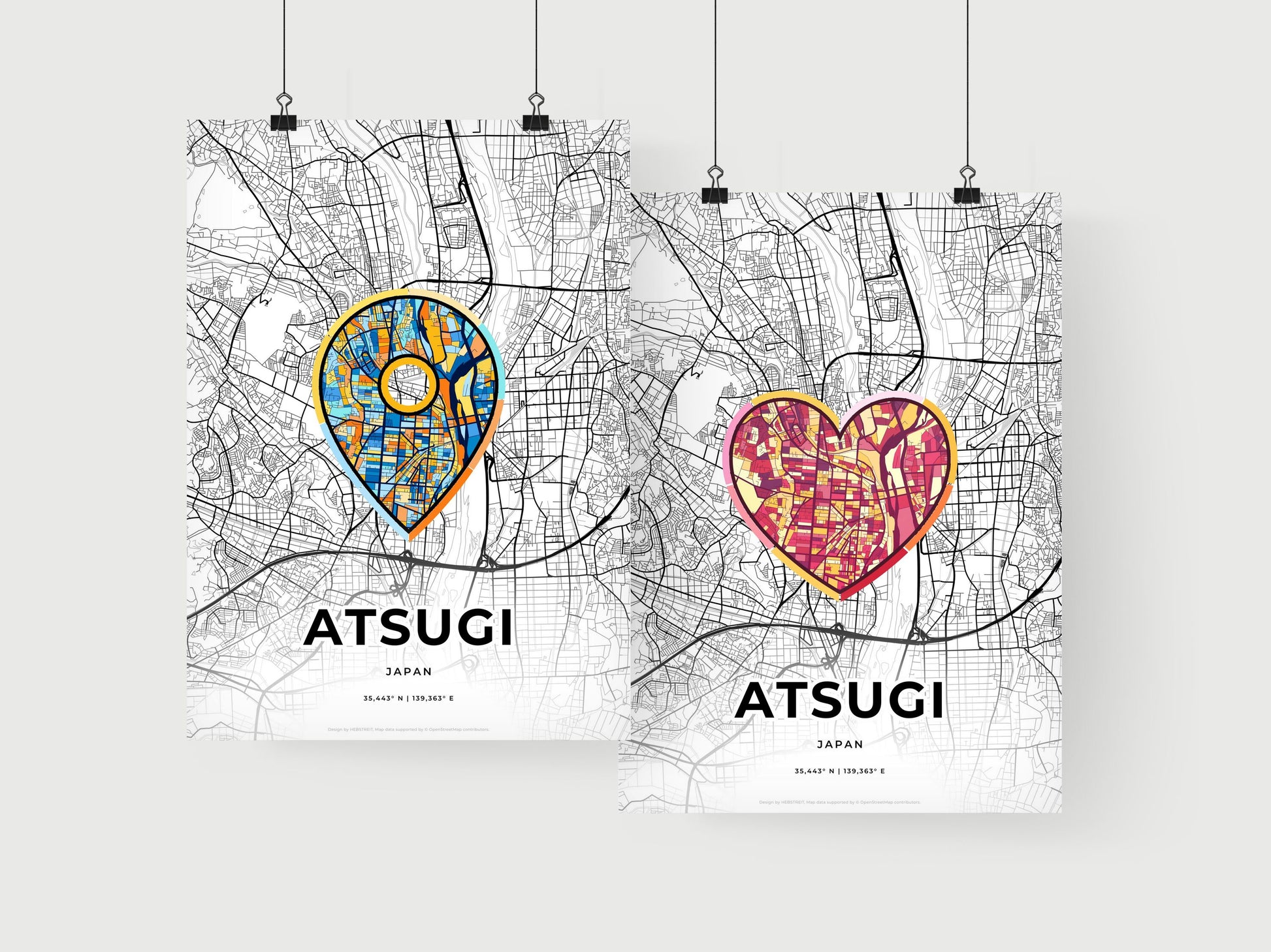 Atsugi Japan art print for couples