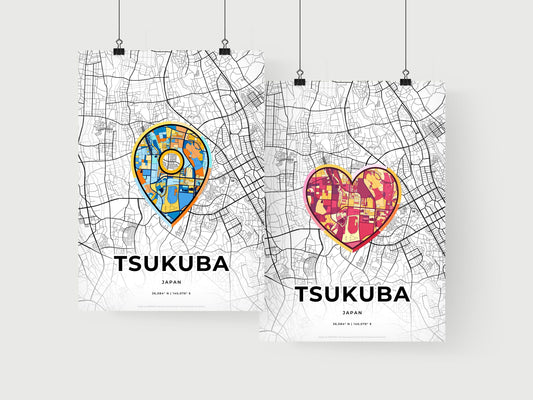 Tsukuba Japan art print for couples