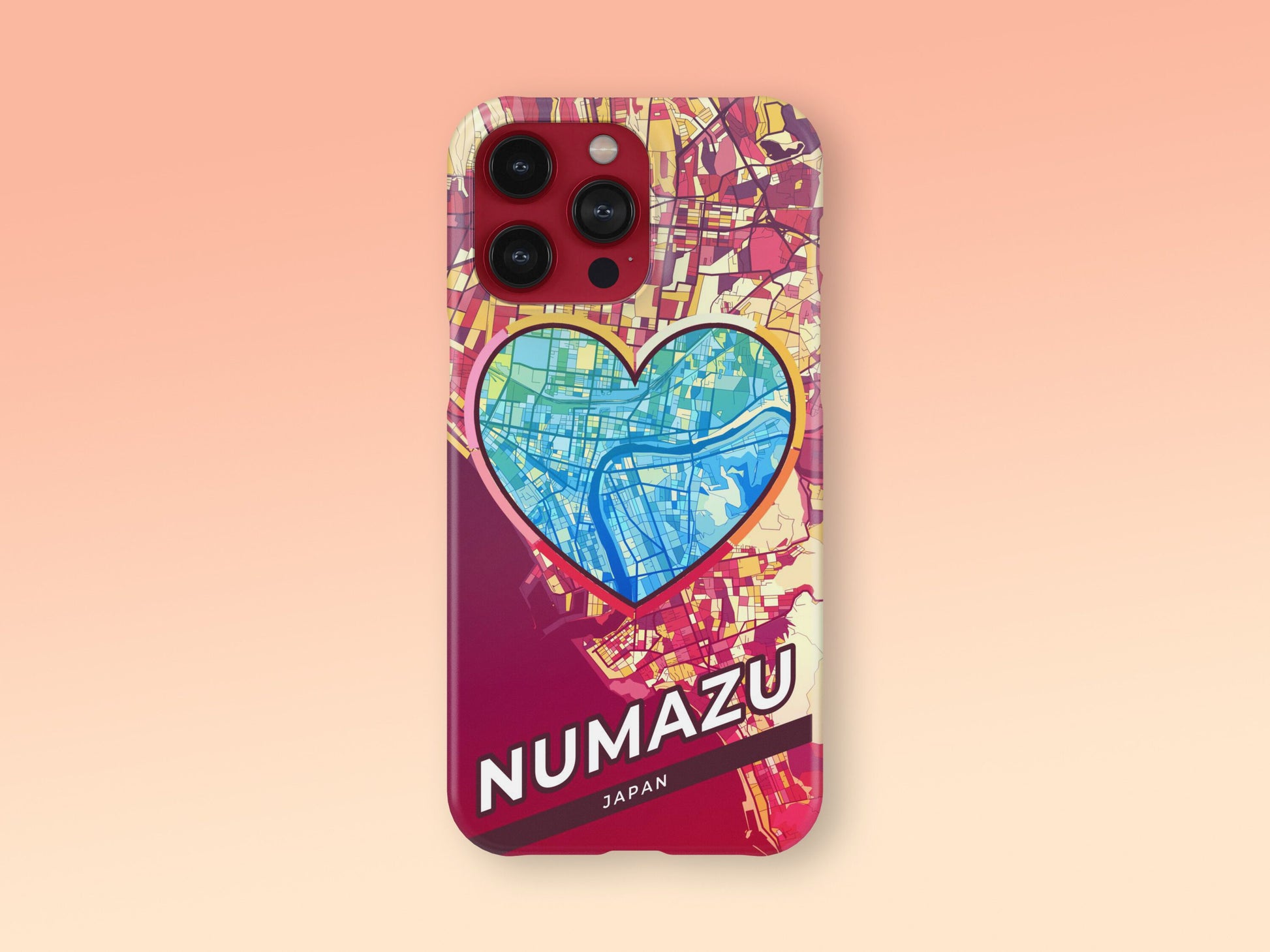 Numazu Japan slim phone case with colorful icon 2