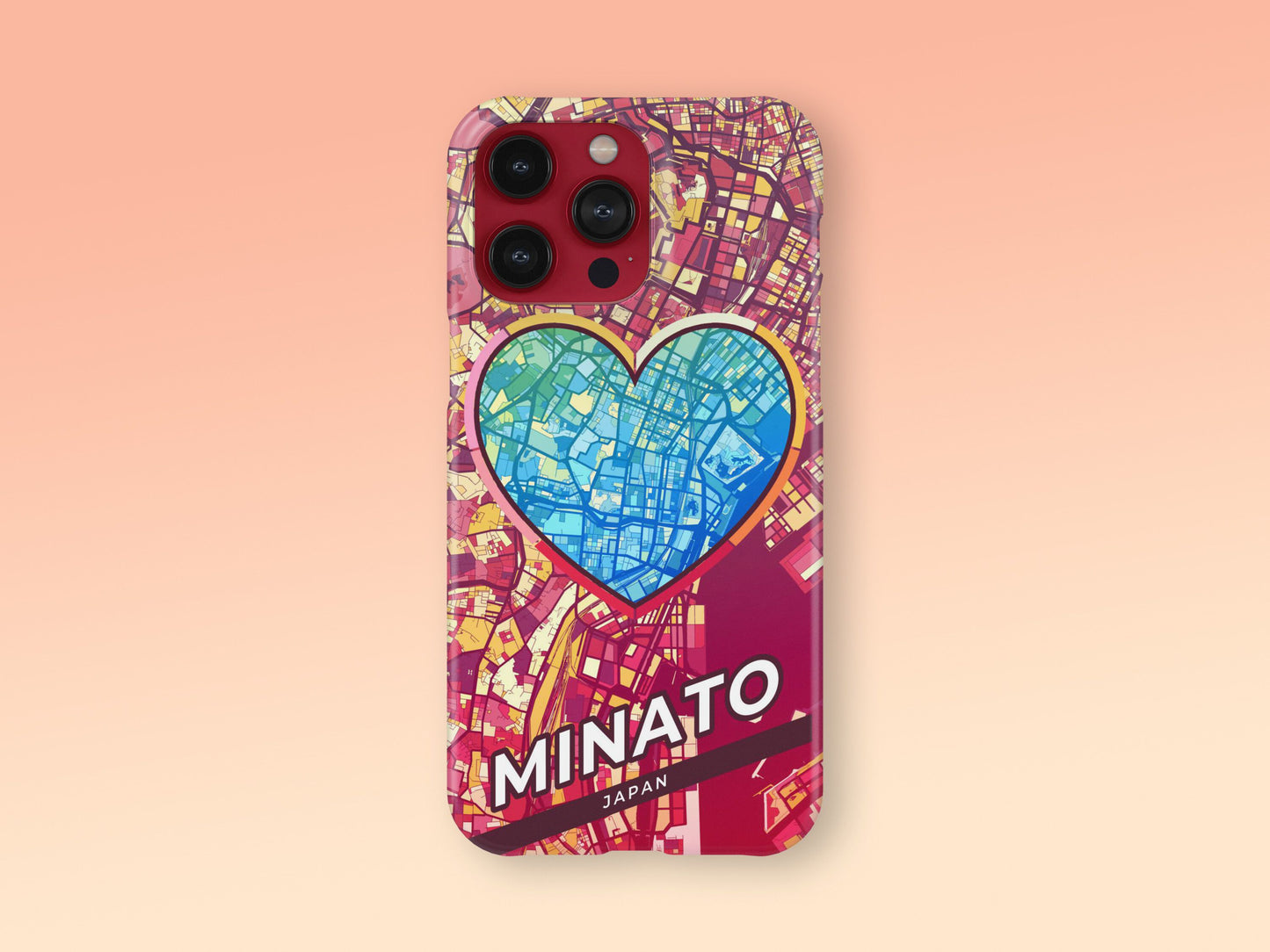 Minato Japan slim phone case with colorful icon 2