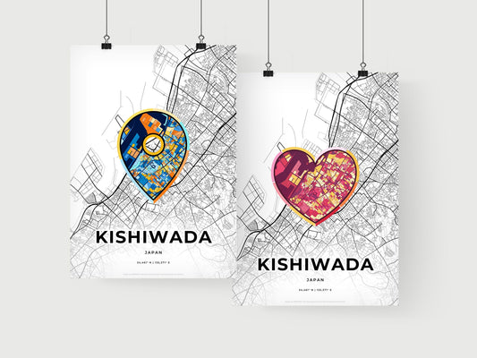 Kishiwada Japan art print for couples