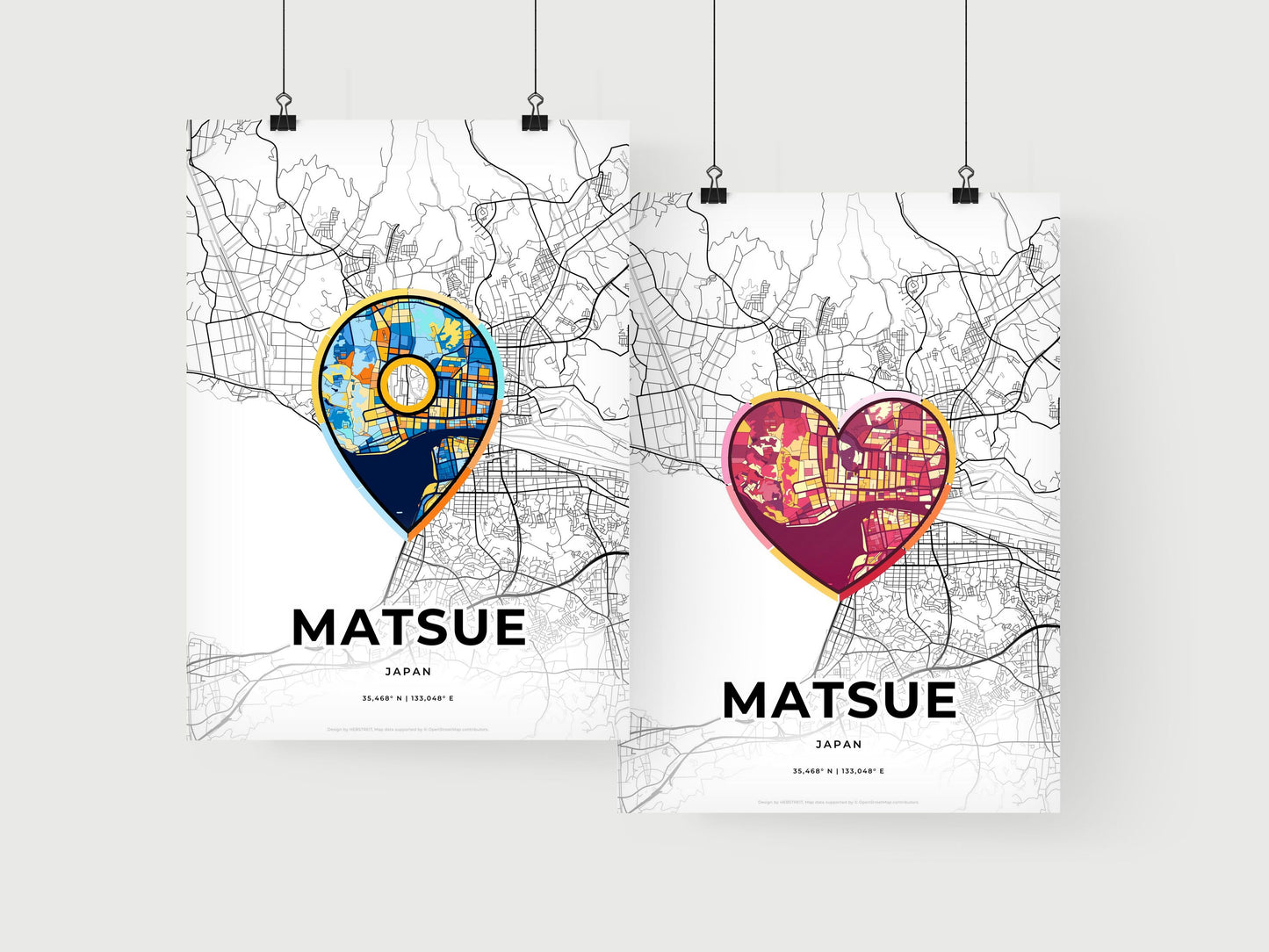 Matsue Japan art print for couples
