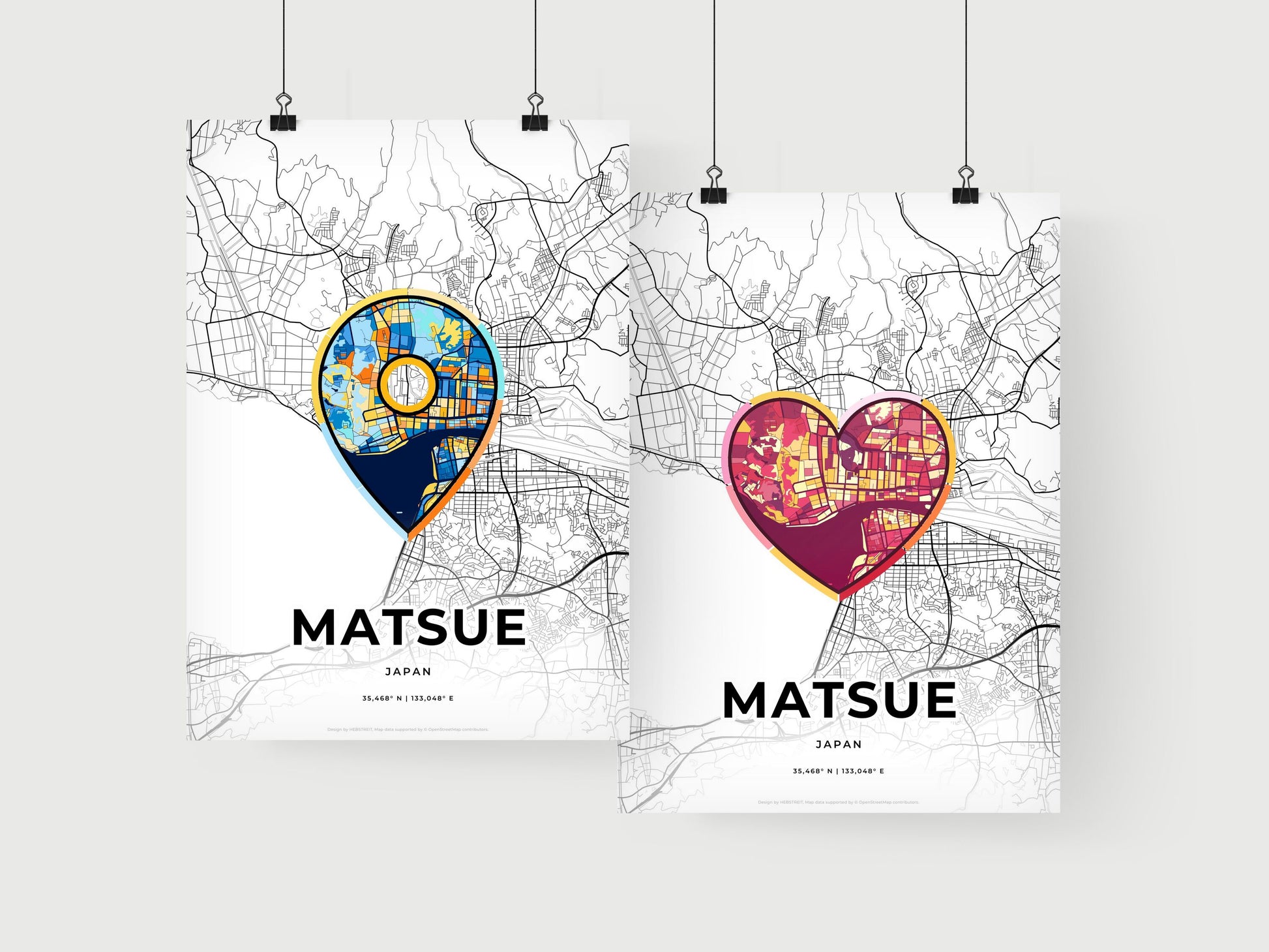 Matsue Japan art print for couples