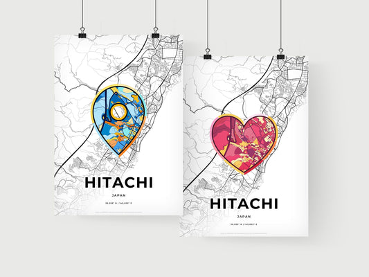Hitachi Japan art print for couples
