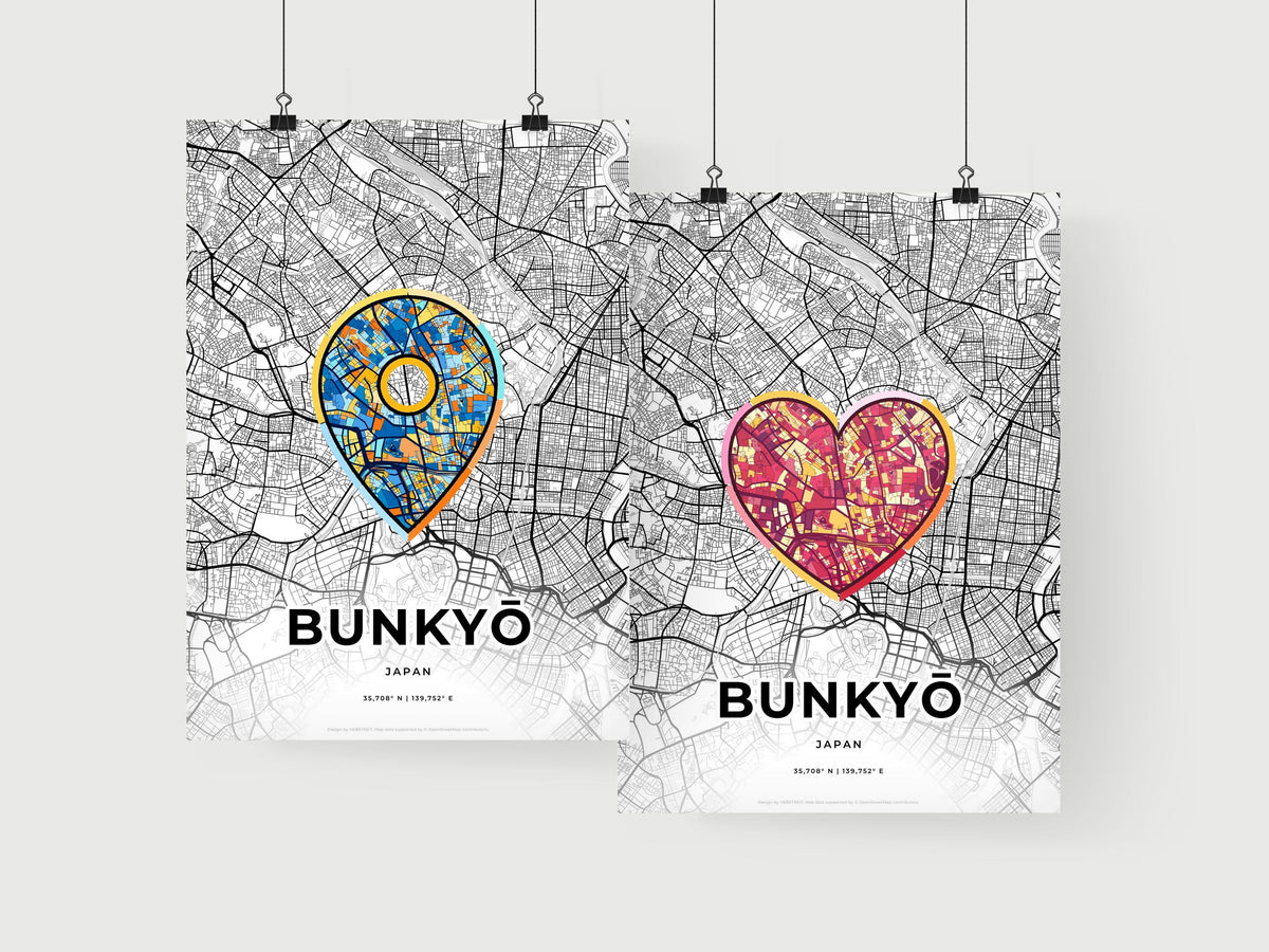 Bunkyō Japan art print for couples