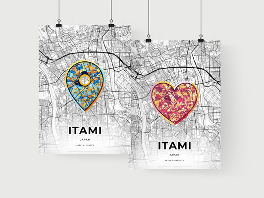 Itami Japan art print for couples