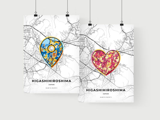 Higashihiroshima Japan art print for couples