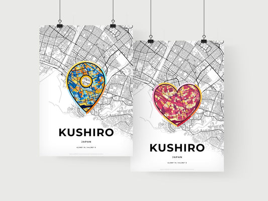 Kushiro Japan art print for couples
