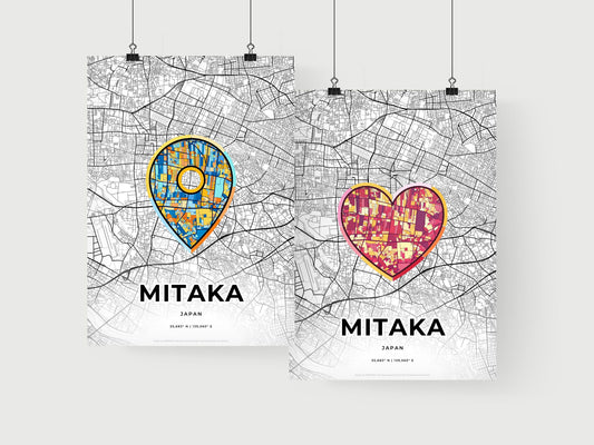 Mitaka Japan art print for couples