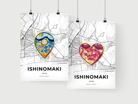 Ishinomaki Japan art print for couples