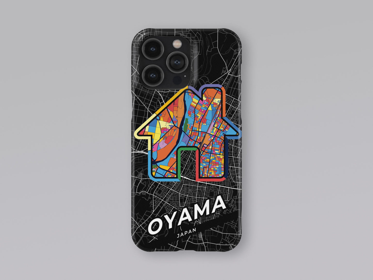 Oyama Japan slim phone case with colorful icon 3