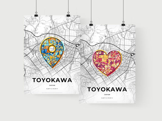 Toyokawa Japan art print for couples