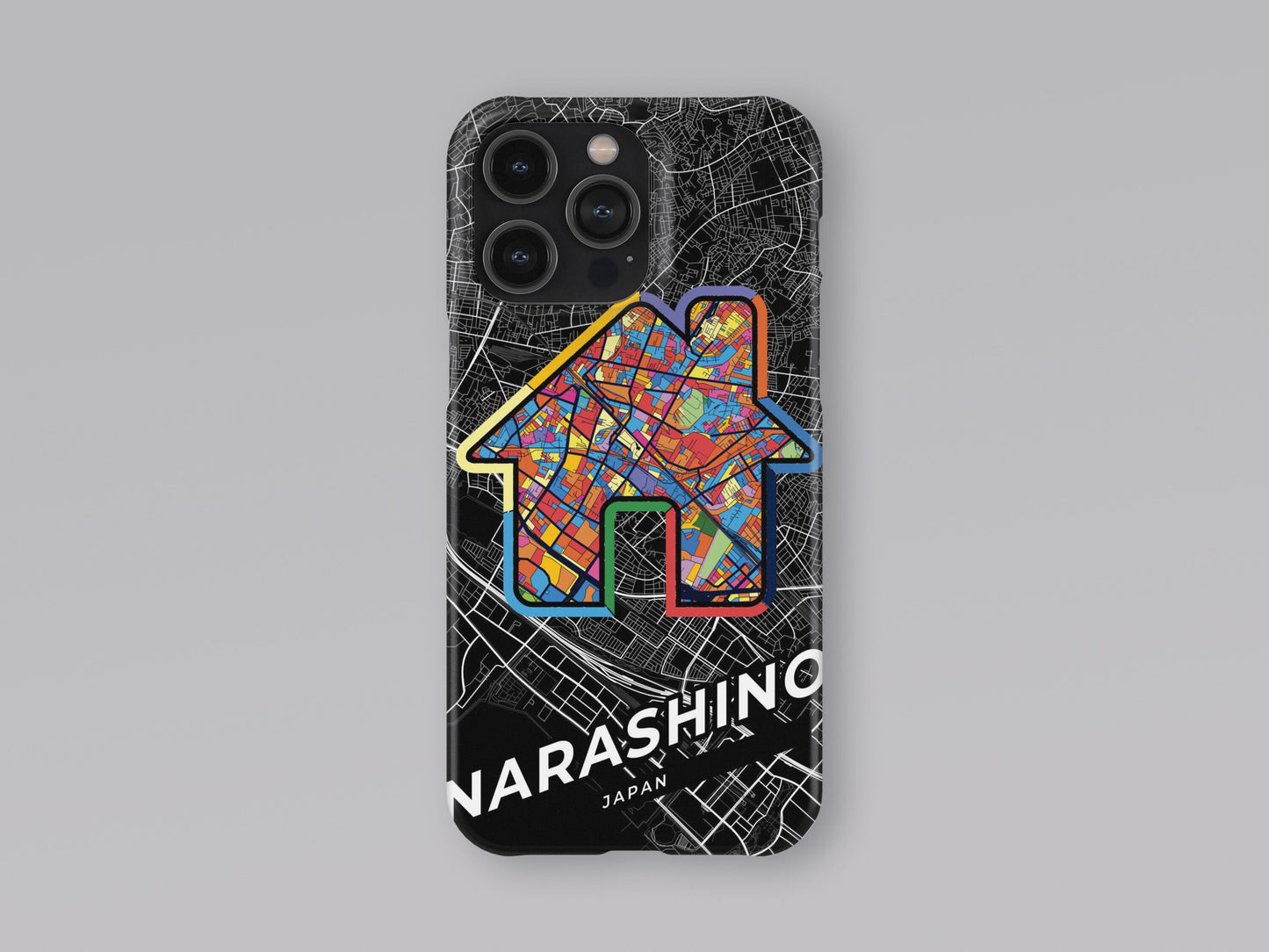 Narashino Japan slim phone case with colorful icon 3
