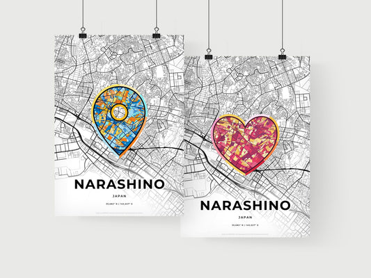 Narashino Japan art print for couples
