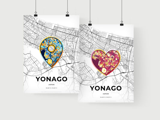 Yonago Japan art print for couples