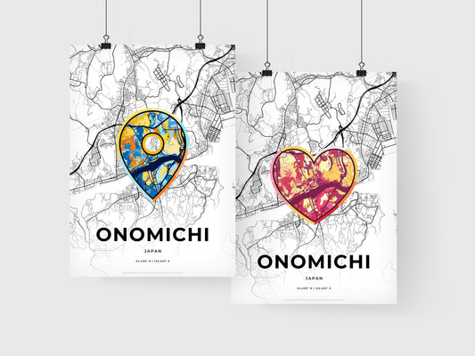 Onomichi Japan art print for couples