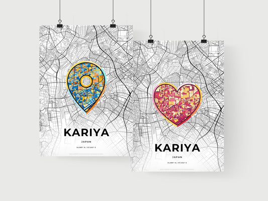 Kariya Japan art print for couples