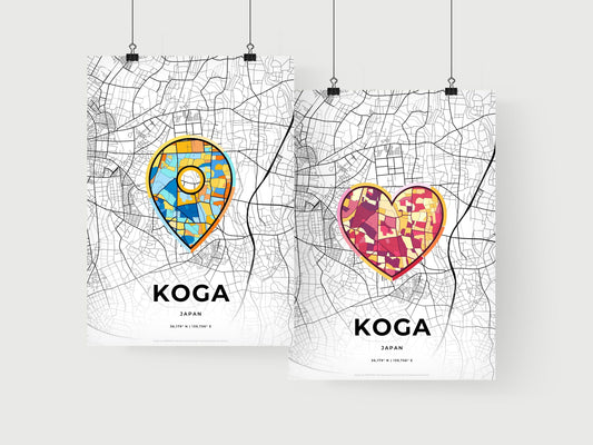 Koga Japan art print for couples