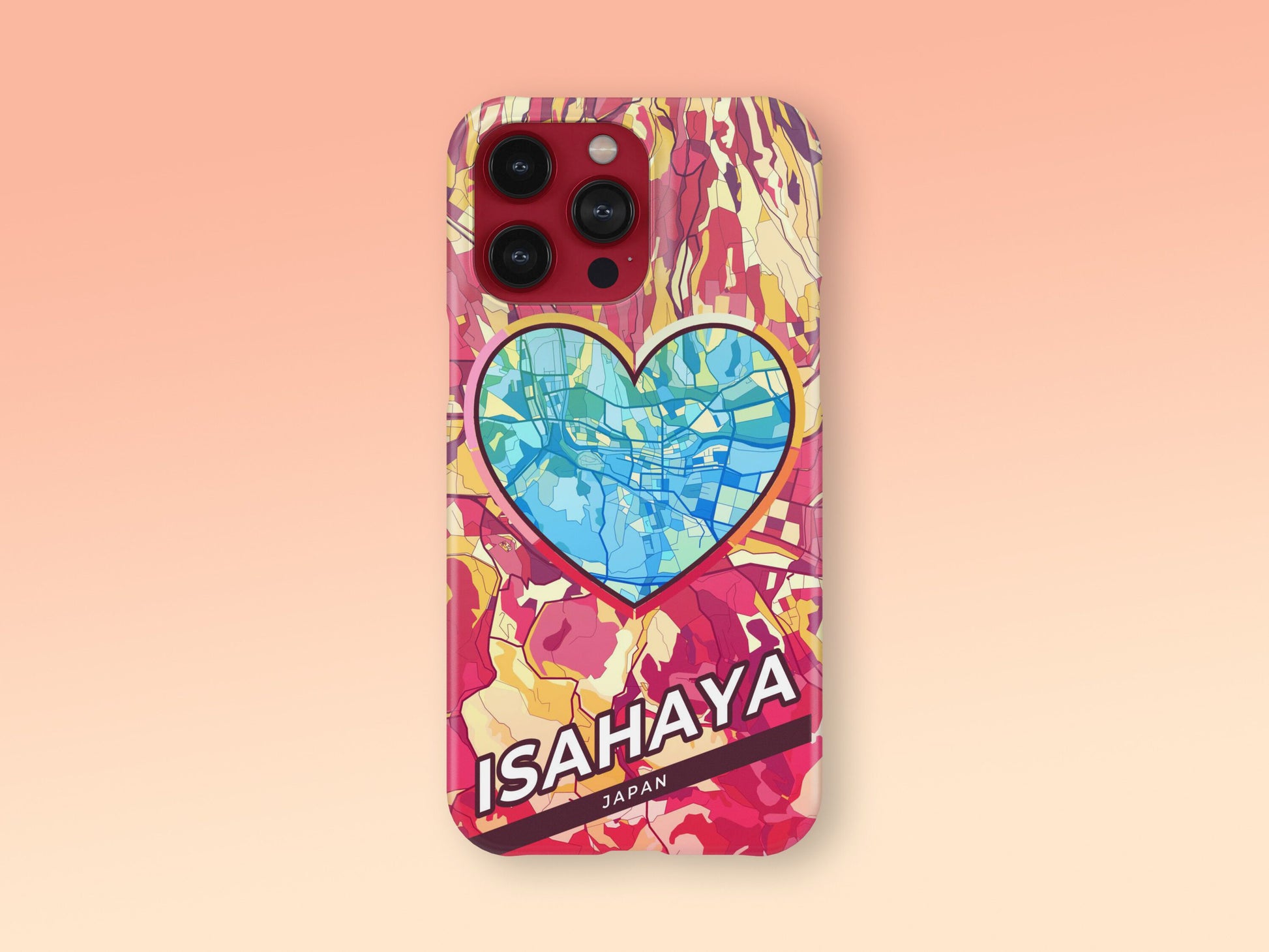 Isahaya Japan slim phone case with colorful icon. Birthday, wedding or housewarming gift. Couple match cases. 2