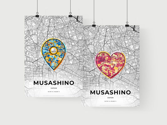 Musashino Japan art print for couples