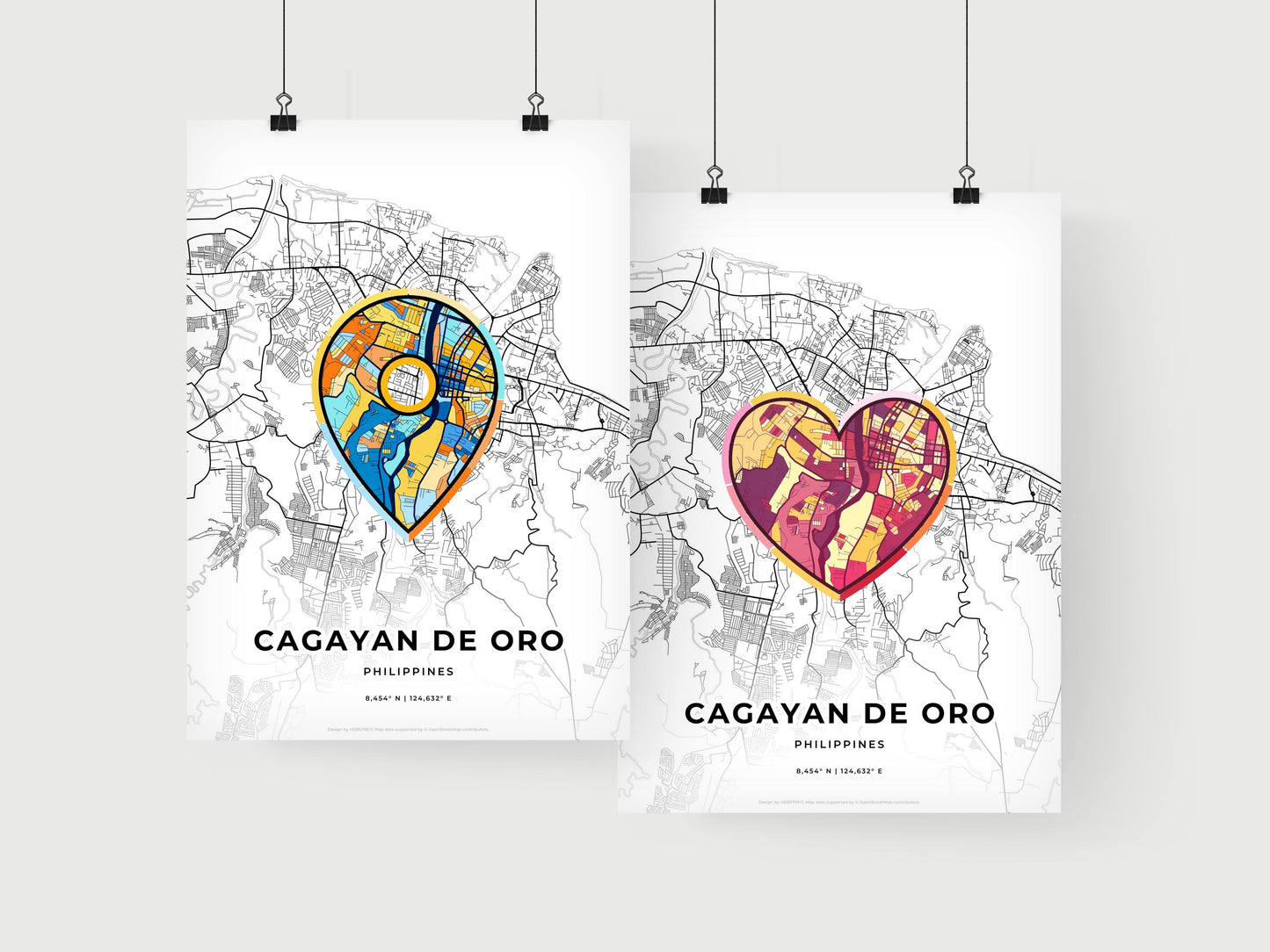 Cagayan De Oro Philippines art print for couples
