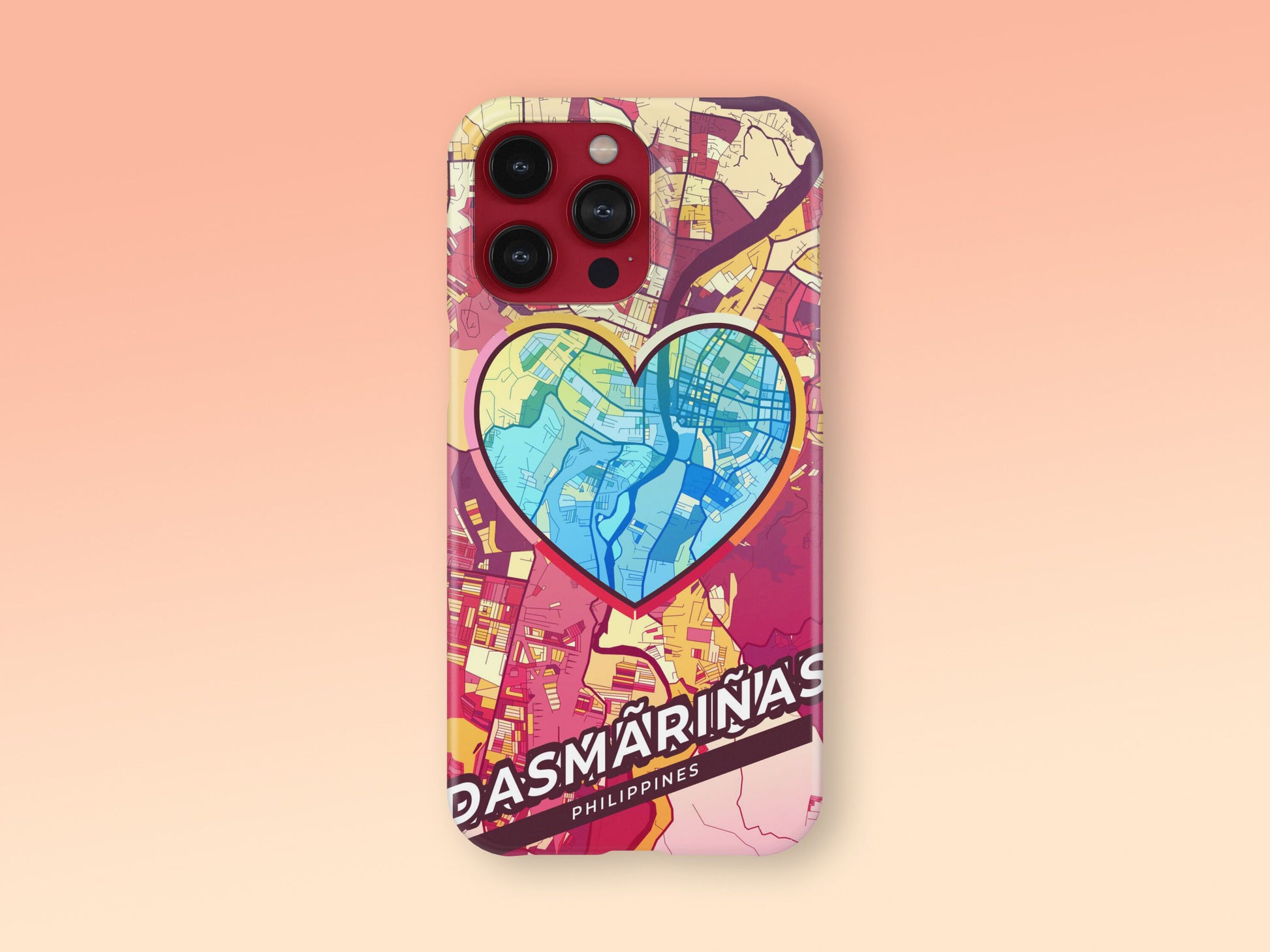 Dasmariñas Philippines slim phone case with colorful icon. Birthday, wedding or housewarming gift. Couple match cases. 2