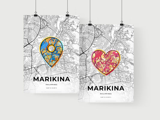 Marikina Philippines art print for couples