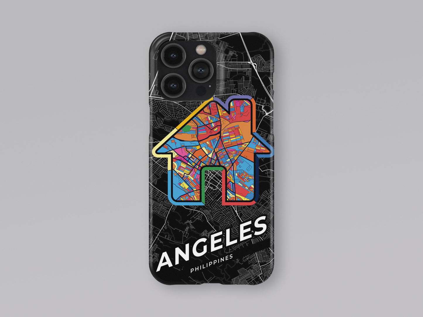Angeles Philippines slim phone case with colorful icon. Birthday, wedding or housewarming gift. Couple match cases. 3