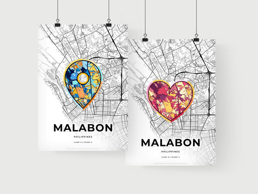 Malabon Philippines art print for couples