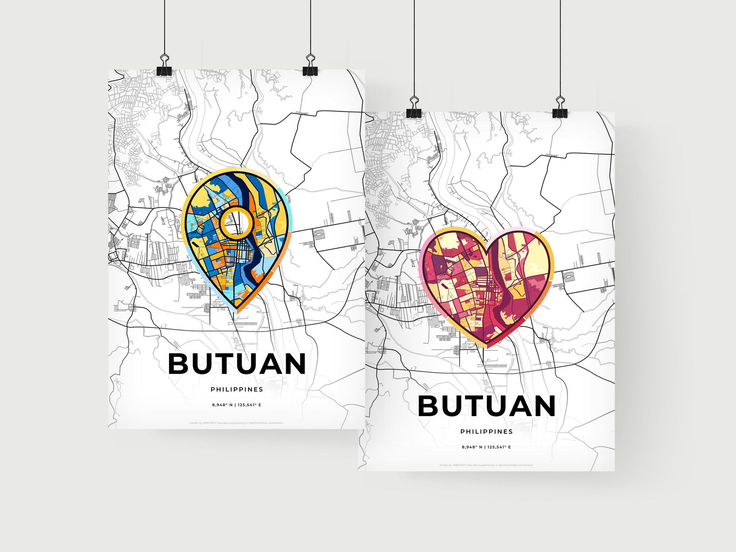 Butuan Philippines art print for couples