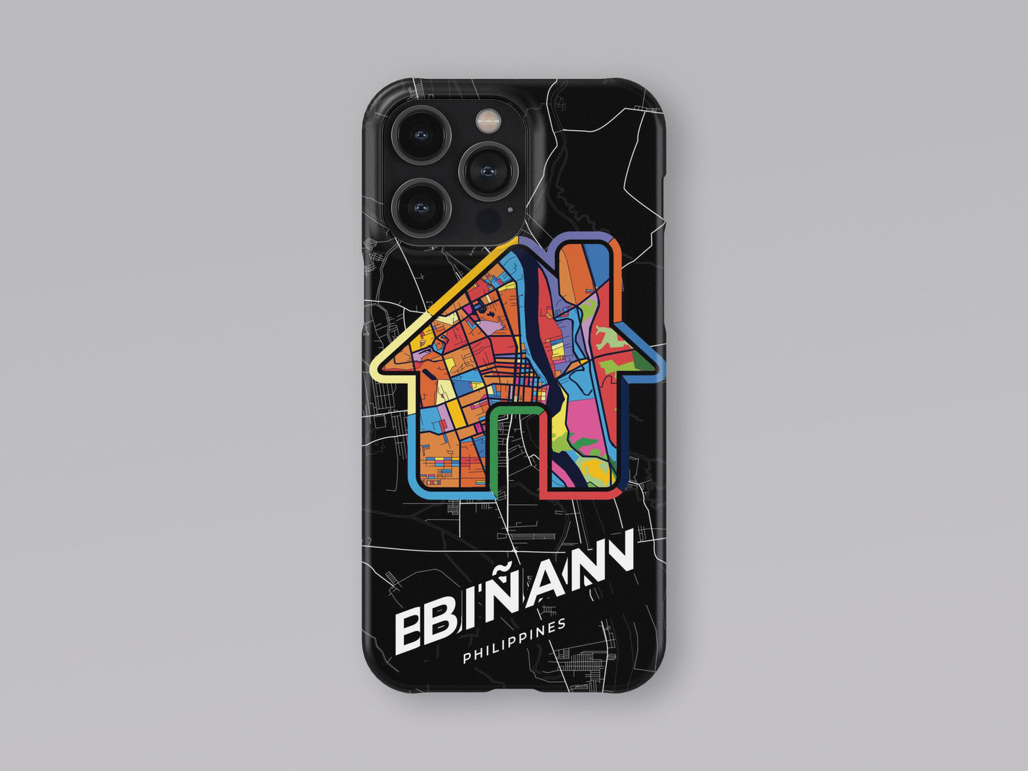 Biñan Philippines slim phone case with colorful icon. Birthday, wedding or housewarming gift. Couple match cases. 3