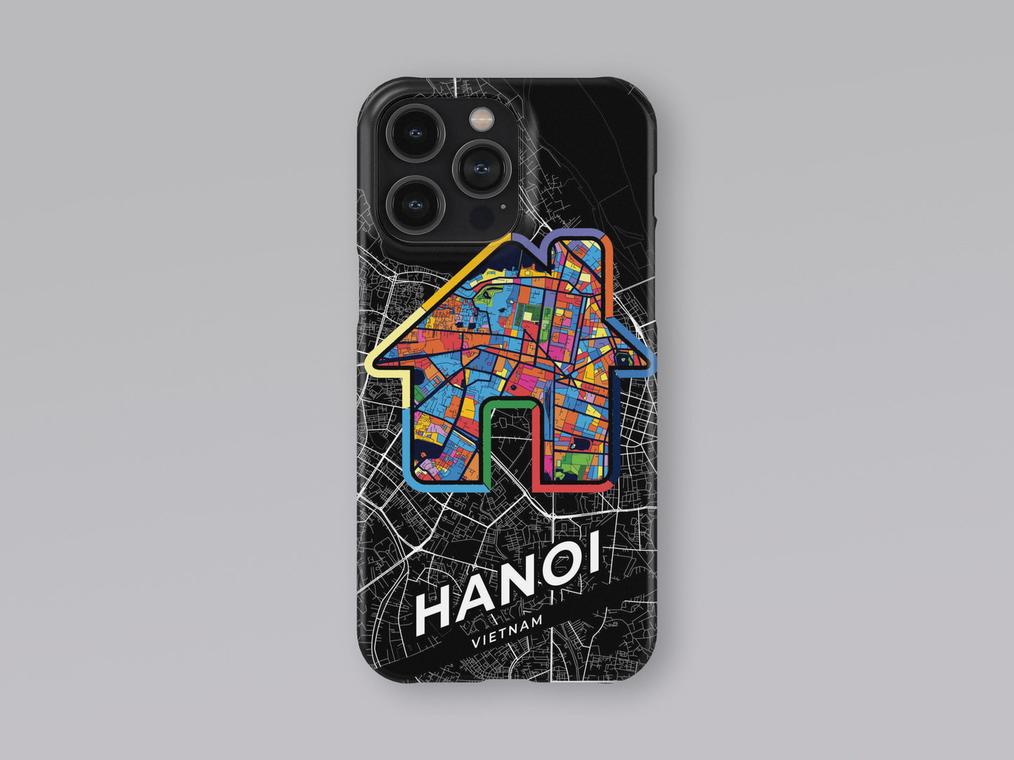 Hanoi Vietnam slim phone case with colorful icon. Birthday, wedding or housewarming gift. Couple match cases. 3