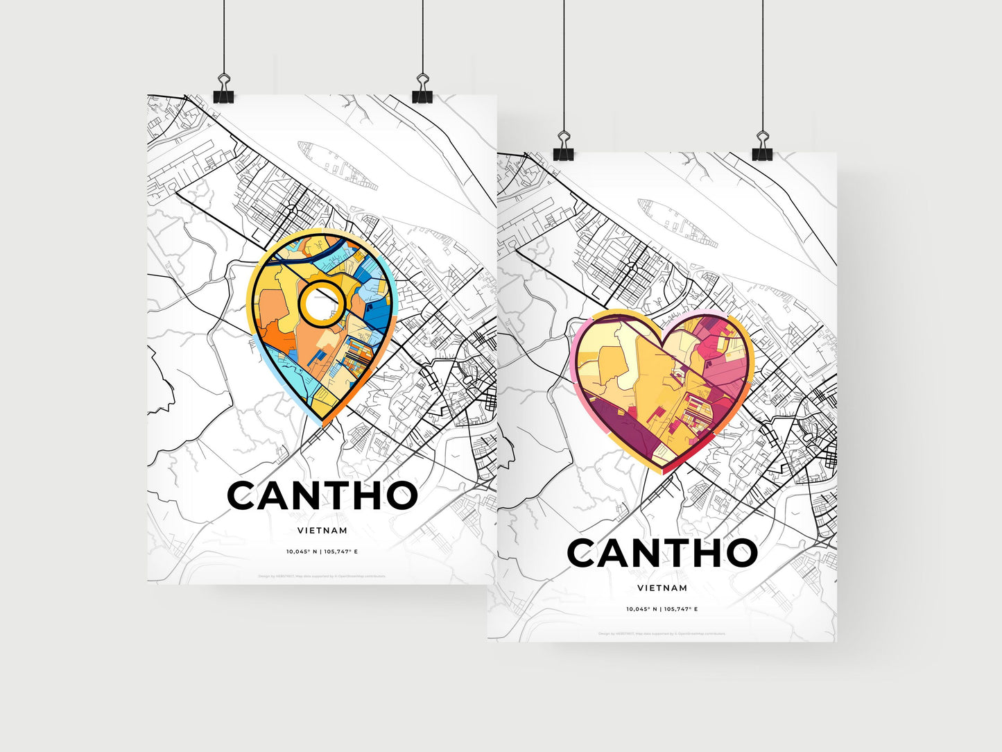 Cantho Vietnam art print for couples