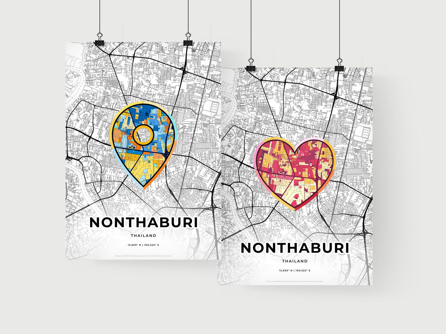 Nonthaburi Thailand art print for couples