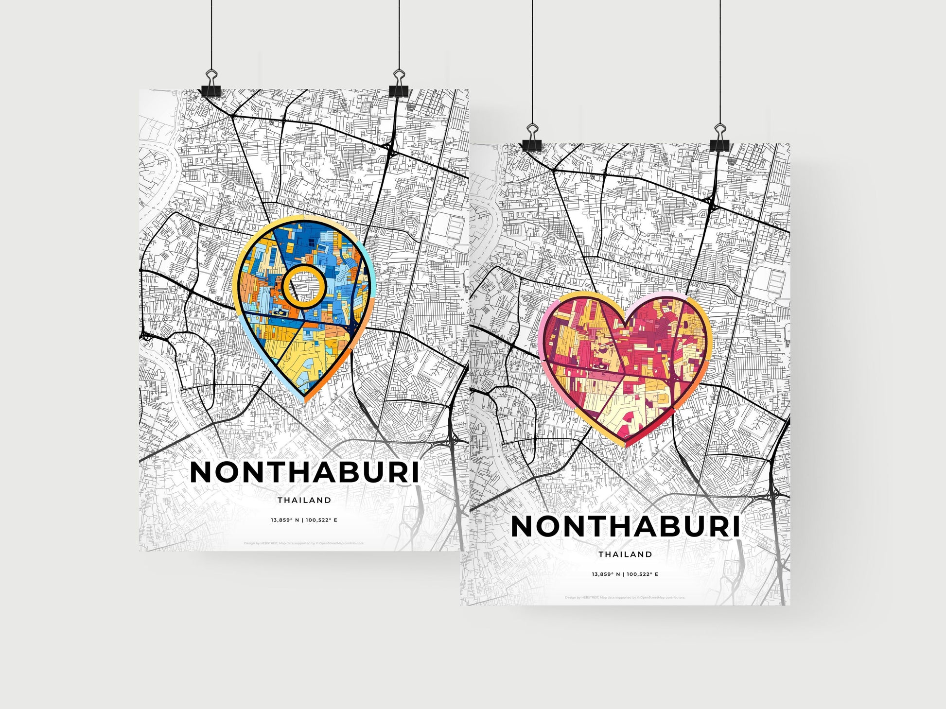 Nonthaburi Thailand art print for couples
