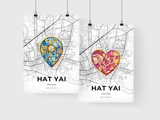 Hat Yai Thailand art print for couples