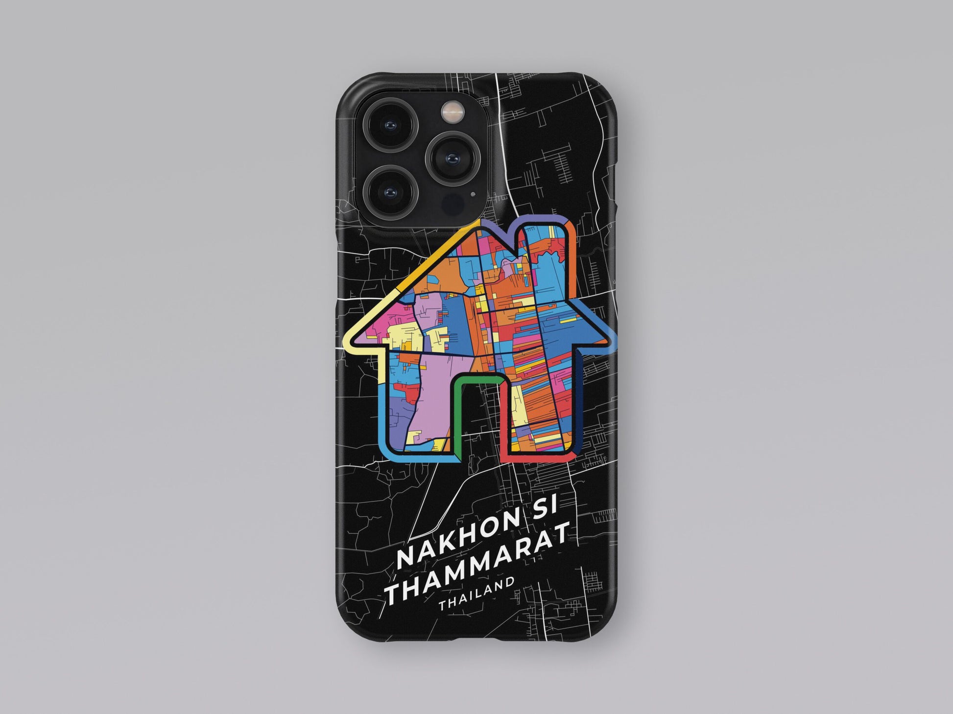 Nakhon Si Thammarat Thailand slim phone case with colorful icon 3