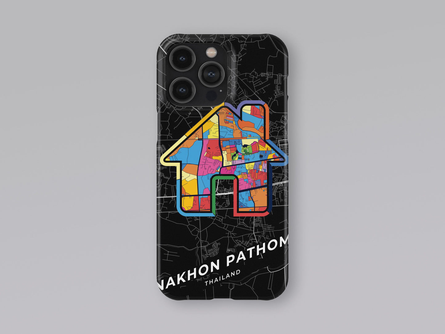 Nakhon Pathom Thailand slim phone case with colorful icon 3