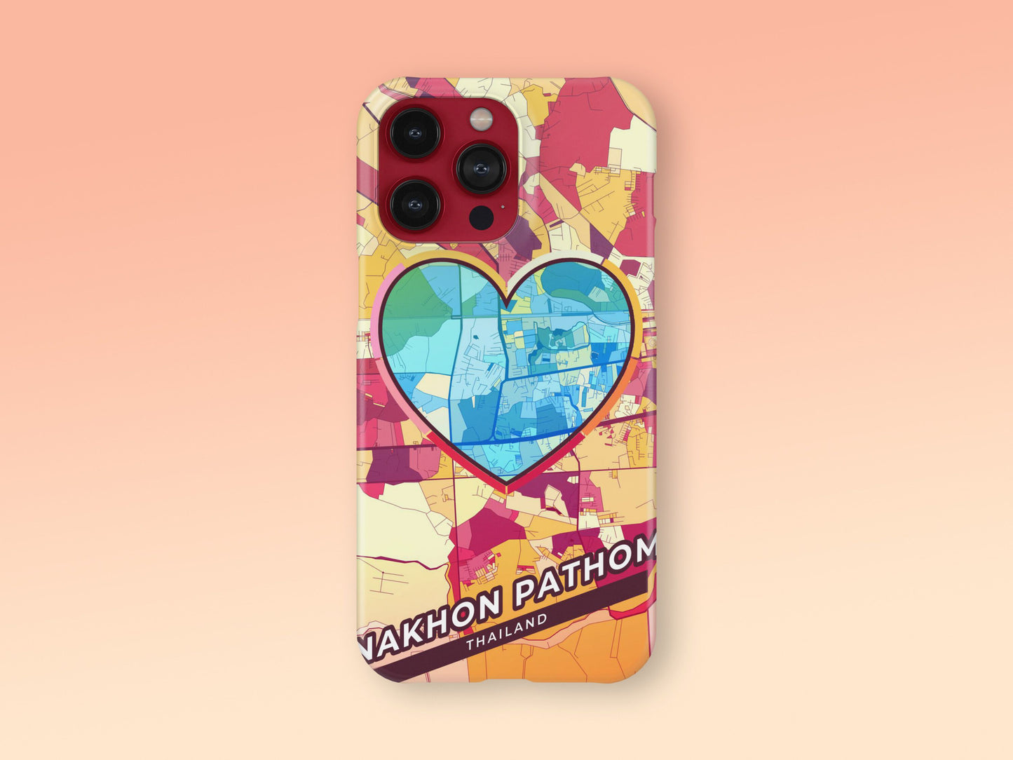 Nakhon Pathom Thailand slim phone case with colorful icon 2